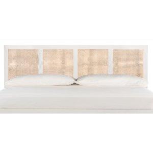 Safavieh Vienna White Cane King Size Headboard