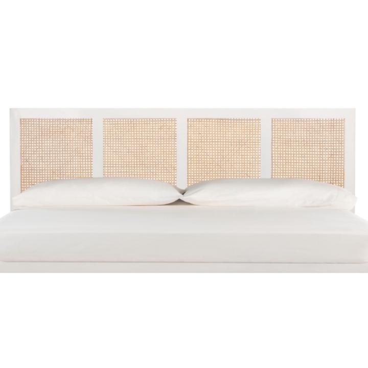 Safavieh Vienna White Cane King Size Headboard