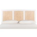 Safavieh Vienna White Cane Queen Size Headboard
