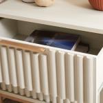 Safavieh Lylia Bleached Ribbed 2-Drawer Nightstand