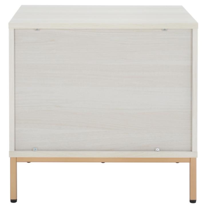 Safavieh Lylia Bleached Ribbed 2-Drawer Nightstand