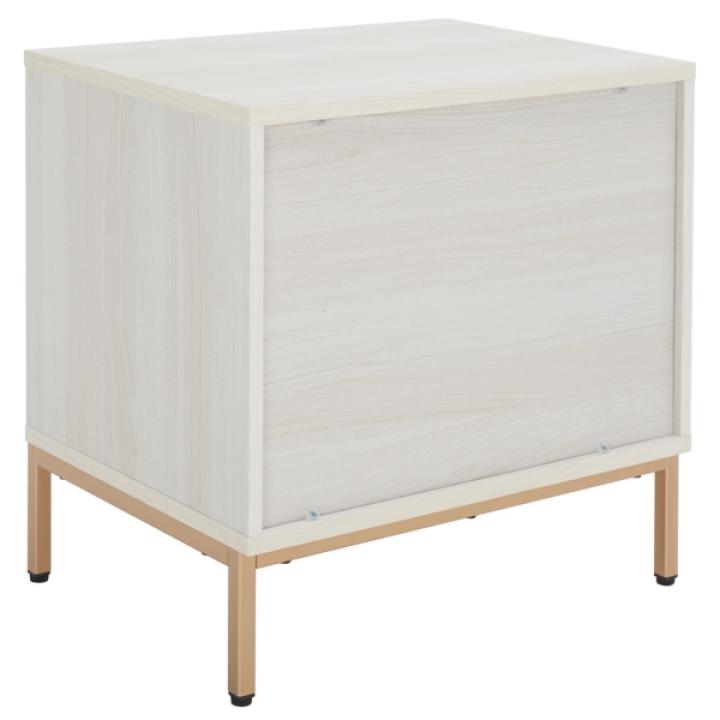 Safavieh Lylia Bleached Ribbed 2-Drawer Nightstand