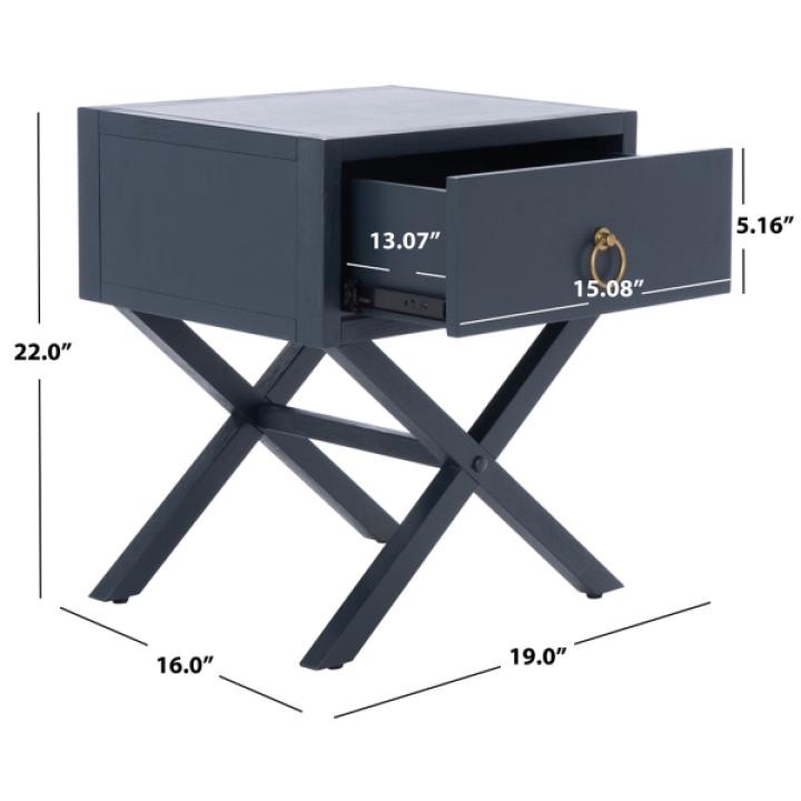 Safavieh Sadie Navy Blue Nightstand