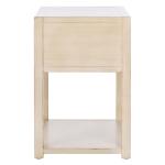 Safavieh Sadie Antique White Nightstand with Shelf