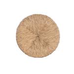 Maya Seagrass Black Swivel Counter Stool