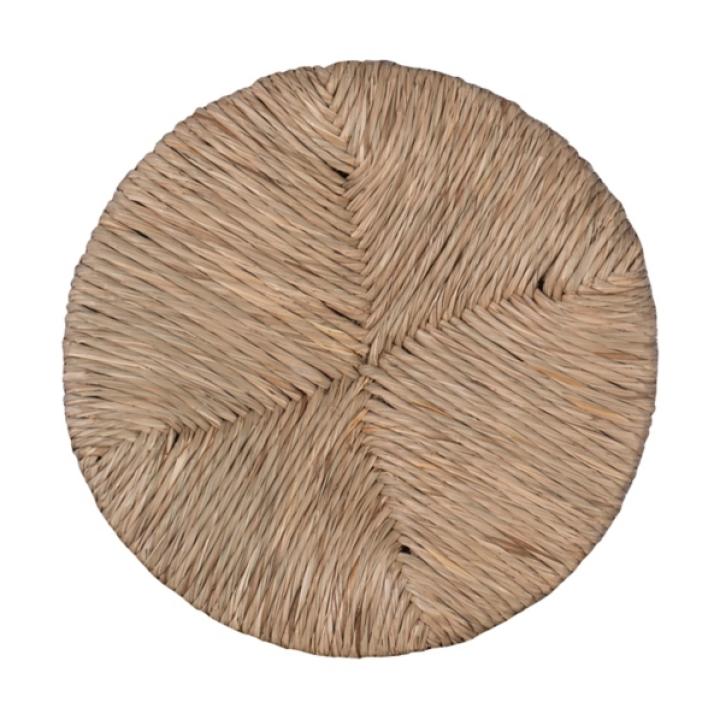 Maya Seagrass White Swivel Counter Stool