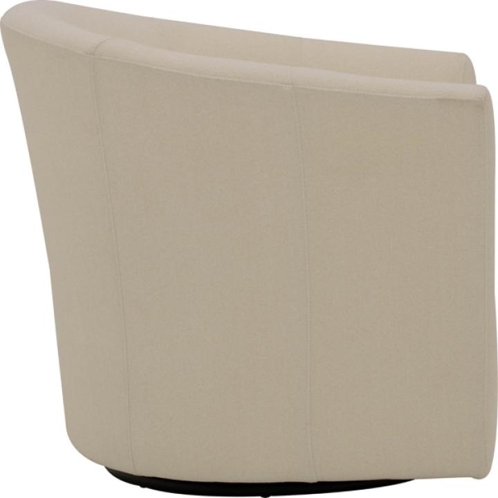 Chloe Ivory Upholstered Swivel Chair