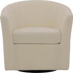 Chloe Ivory Upholstered Swivel Chair