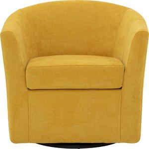 Chloe Marigold Upholstered Swivel Chair