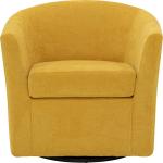 Chloe Marigold Upholstered Swivel Chair