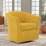 Chloe Marigold Upholstered Swivel Chair
