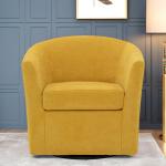 Chloe Marigold Upholstered Swivel Chair