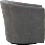 Chloe Gray Upholstered Swivel Chair