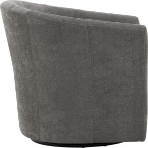 Chloe Gray Upholstered Swivel Chair