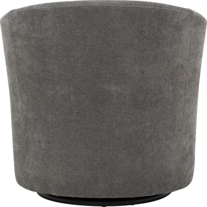Chloe Gray Upholstered Swivel Chair