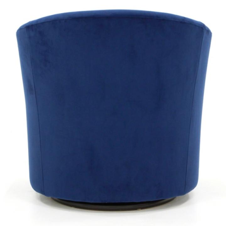Chloe Royal Blue Upholstered Swivel Chair
