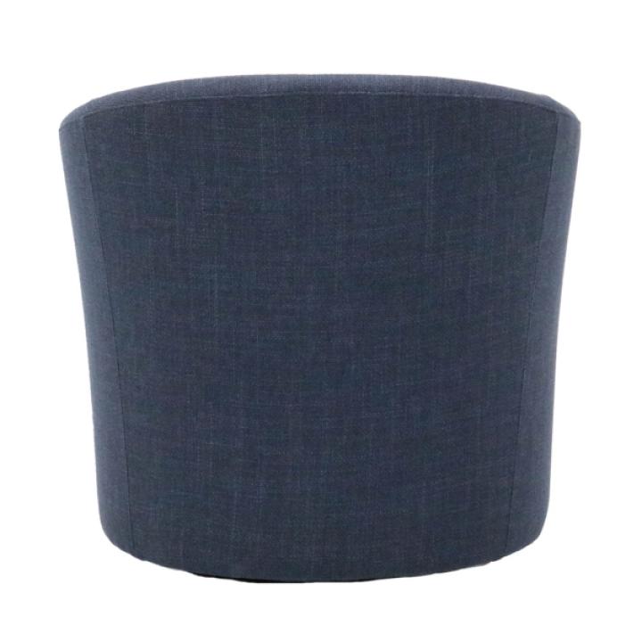 Chloe Navy Upholstered Swivel Chair