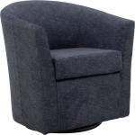 Chloe Anthracite Upholstered Swivel Chair