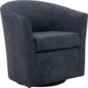 Chloe Anthracite Upholstered Swivel Chair