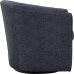 Chloe Anthracite Upholstered Swivel Chair