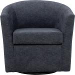 Chloe Anthracite Upholstered Swivel Chair