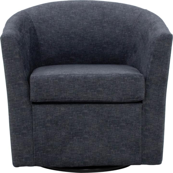 Chloe Anthracite Upholstered Swivel Chair