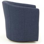 Chloe Cobalt Upholstered Swivel Chair