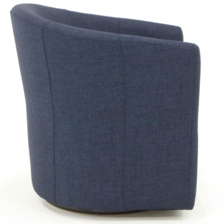 Chloe Cobalt Upholstered Swivel Chair