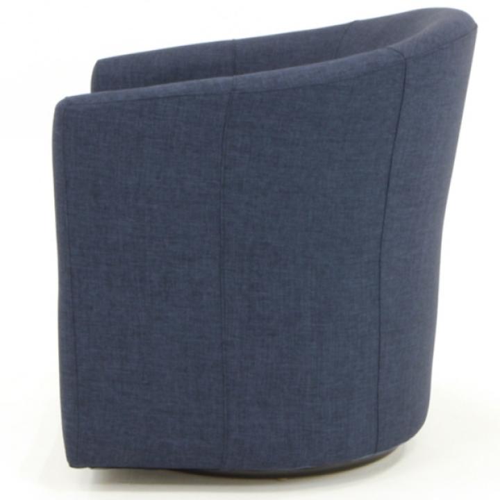 Chloe Cobalt Upholstered Swivel Chair