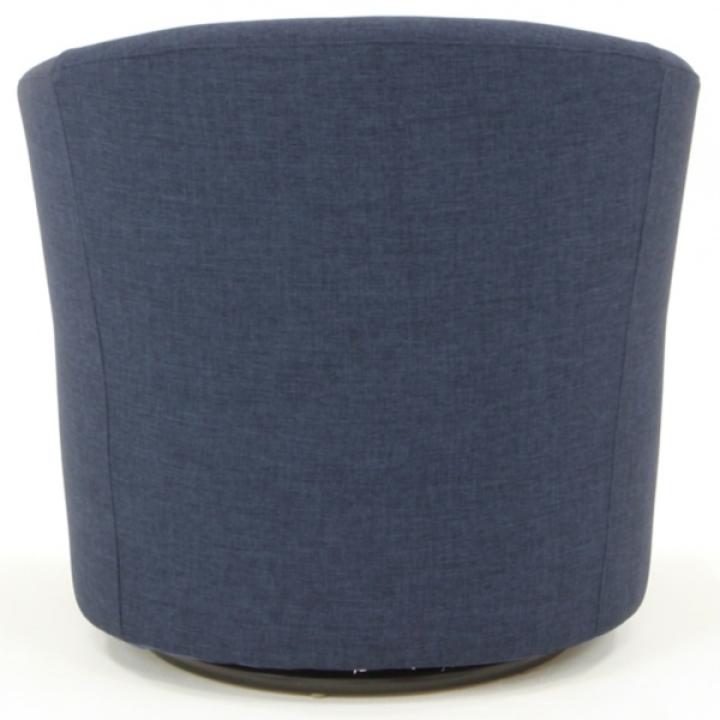 Chloe Cobalt Upholstered Swivel Chair