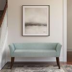Wellburn Blue Upholstered Bench