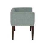 Wellburn Blue Upholstered Bench