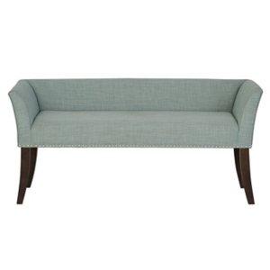 Wellburn Blue Upholstered Bench