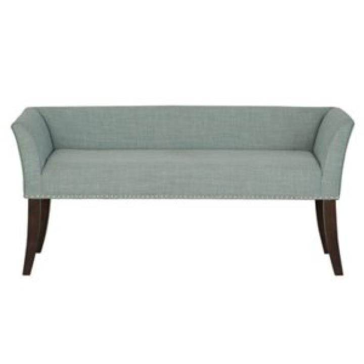 Wellburn Blue Upholstered Bench