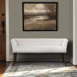 Wellburn Ivory Upholstered Bench