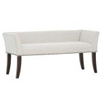 Wellburn Ivory Upholstered Bench