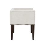 Wellburn Ivory Upholstered Bench