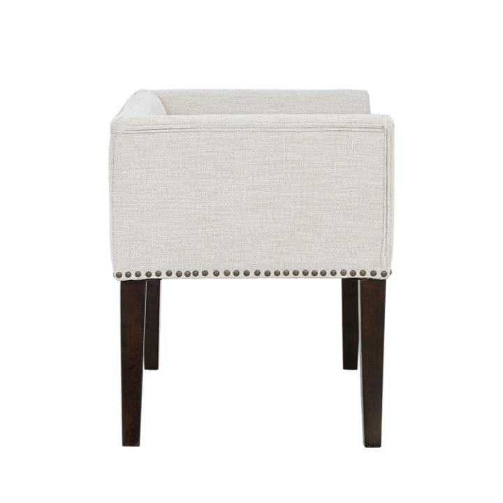 Wellburn Ivory Upholstered Bench