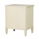 French Ivory Wood Victoria Nightstand