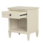 French Ivory Wood Victoria Nightstand