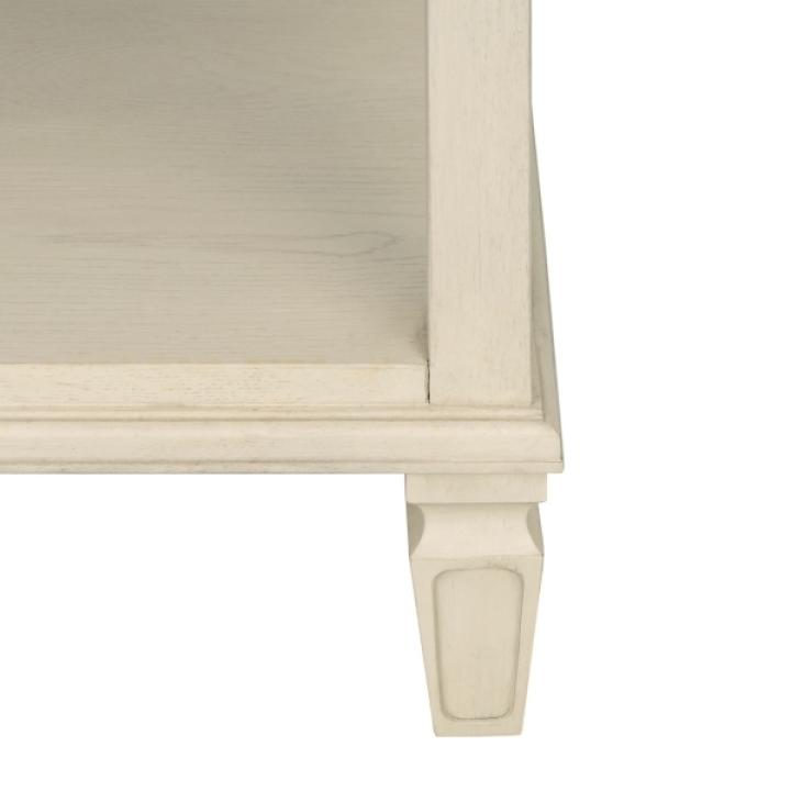 French Ivory Wood Victoria Nightstand