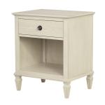 French Ivory Wood Victoria Nightstand