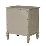 French Gray Wood Victoria Nightstand