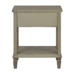 Gray Victoria Wood Nightstand