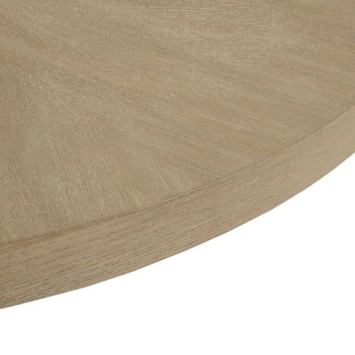 Sadie Graywash Wood Round Coffee Table