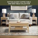 Lennox Natural Rattan Lift-Top Coffee Table