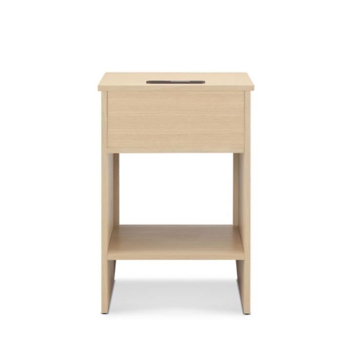 Lennox Natural Rattan Charging End Table