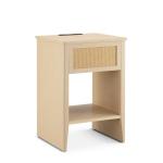 Lennox Natural Rattan Charging End Table