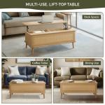 Teagan Natural Rattan Lift-Top Coffee Table
