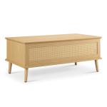 Teagan Natural Rattan Lift-Top Coffee Table